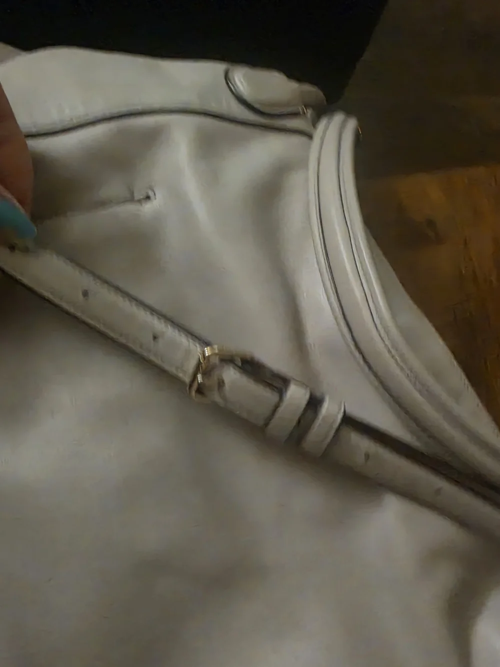 Coach Smooth Leather Circle Hobo Bag Grey Birch 34656